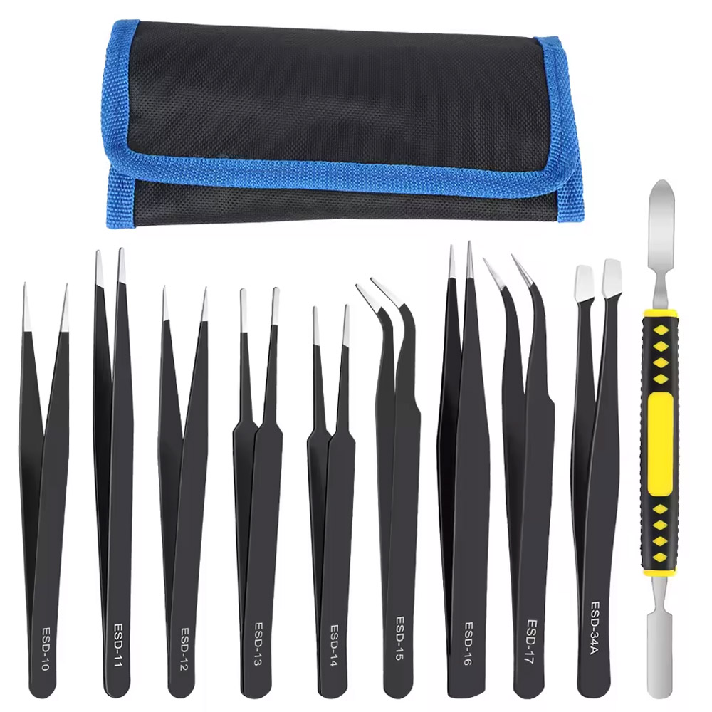 10 Pz/set Pinzette Di Precisio - Electronics Repair Services recensione e prezzo